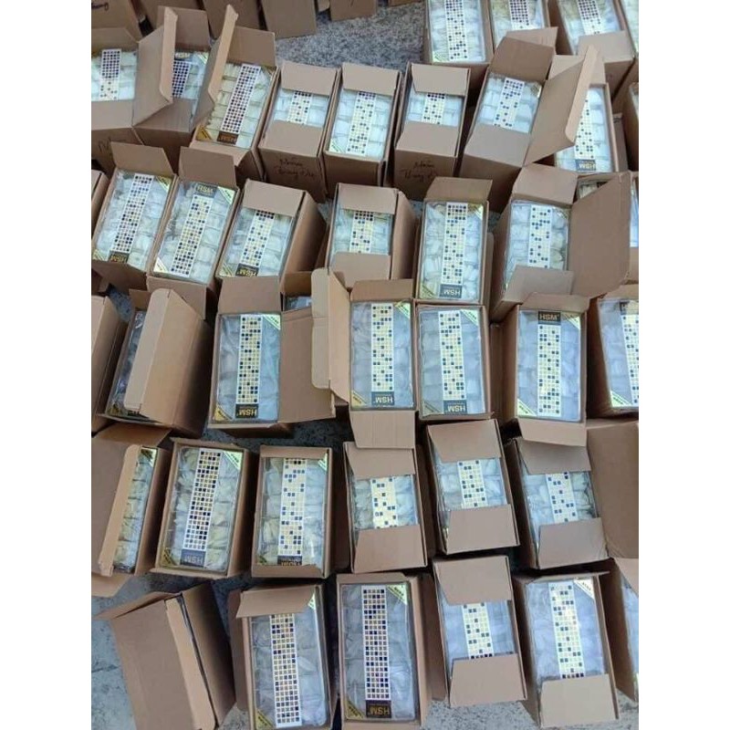 Móng úp HSM chính hãng loại nhám sẵn 2 mặt, hộp full size 500 móng không cần phào nhám bề mặt