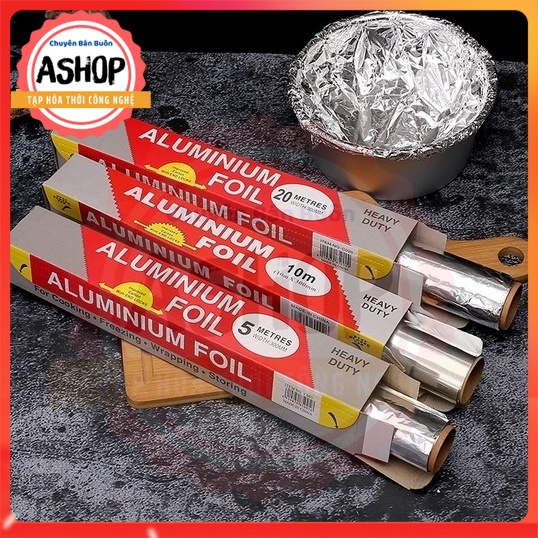 Cuộn Giấy Bạc Nướng Đồ Ăn ALUMINIUM 16.5 FT * 17.84 IN 🌈 ASHOP- TẠP HÓA THỜI CÔNG NGHỆ