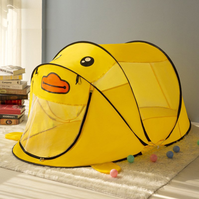 Lều cắm trại trẻ em hình thú tự bung cho bé chơi ngủ trong nhà lều bóng Linda