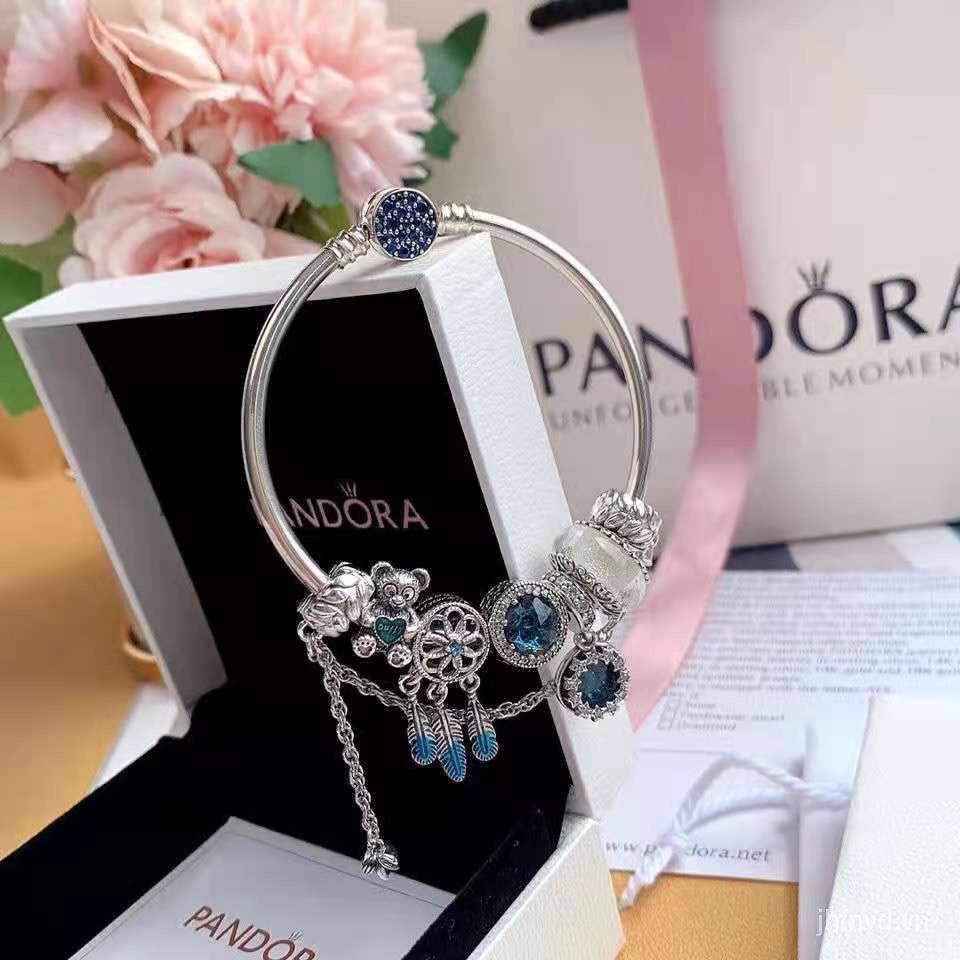 Vòng tay Pandora mạ bạc 925 mặt hình dream catcher thời trang nữ