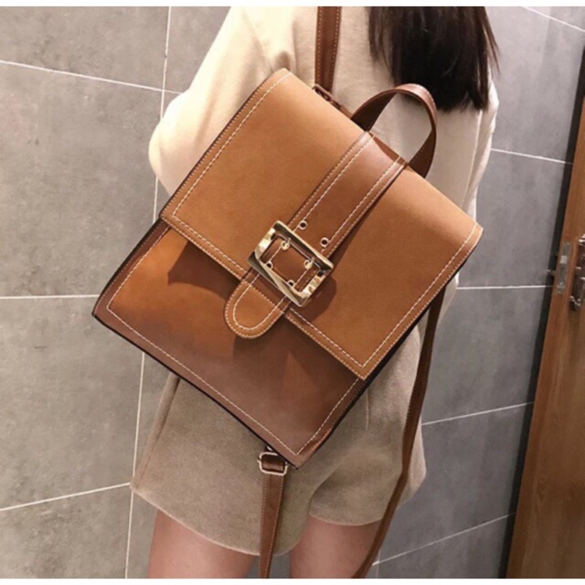 BALO NỮ TẶNG KÈM TÚI XÁCH THỜI TRANG BALO ULZZANG BALO VINTAGE BALO HỌC SINH BALO DA CAO CẤP HOT TREND 2018