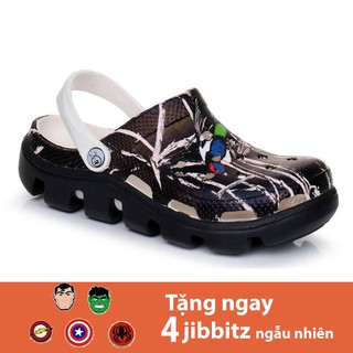Dép Sục cá tính chất cao su cao cấp thoáng khí, tặng kèm 4 stiker đế chống trơn trượt Hot 2019