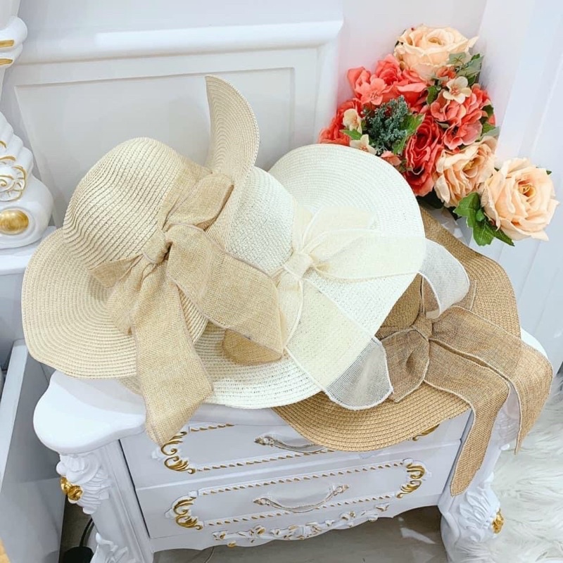 Nón Cói Đi Biển Rộng Vành Dợn Tiểu Thư Sang Chảnh Đi Biển Cho Nữ Cực Đẹp