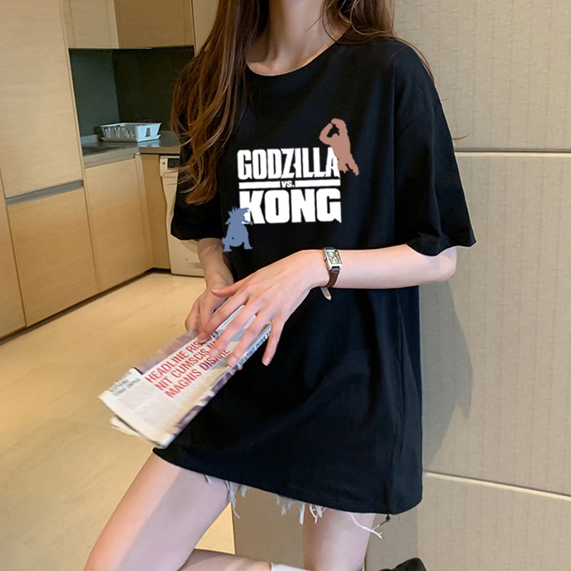 NRVP Áo Thun Ngắn Tay Form Rộng Mẫu 2021 Theo Phong Cách Hàn Quốc Dành Cho Nữ