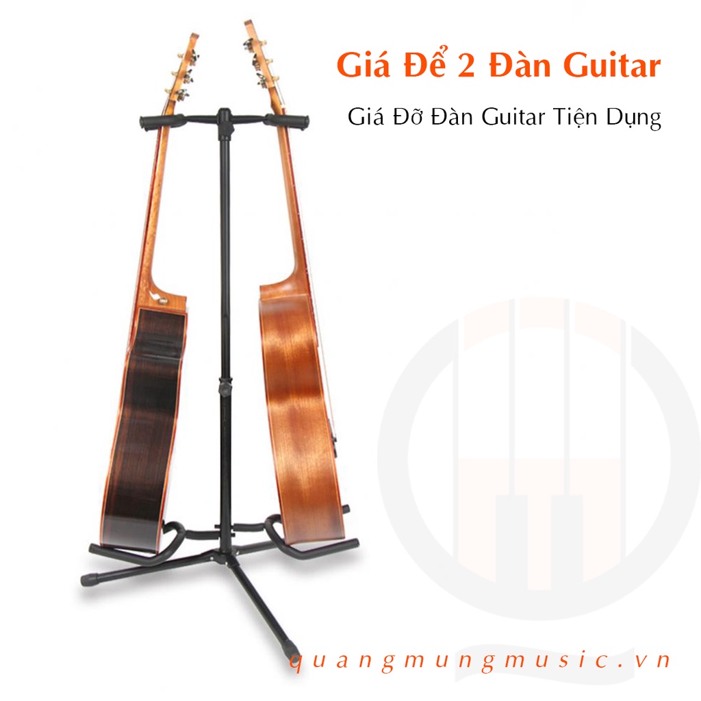 Giá Đỡ 2 Đàn Guitar - Chân Giá Để Hai Đàn Chuyên Dụng Chất Lượng Cao