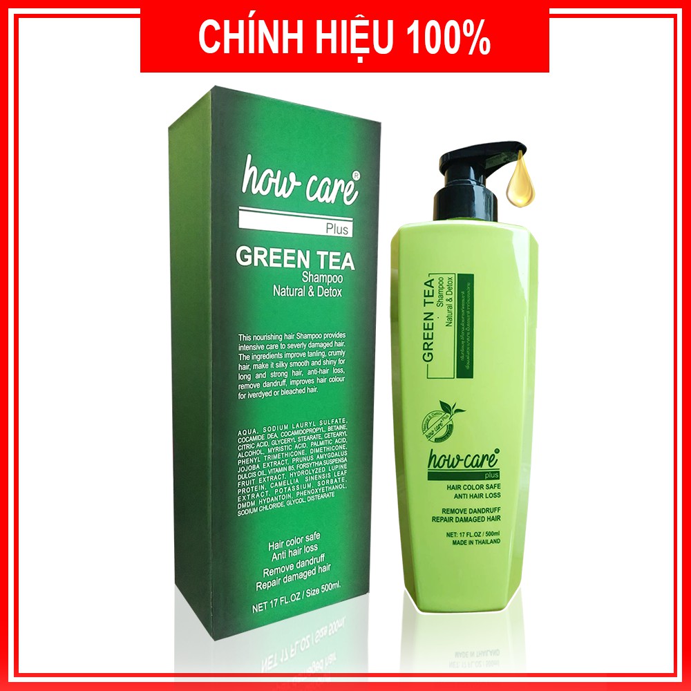 [HOT] Dầu gội Kích Thích Mọc Tóc-Sạch Gàu Hết Ngứa-Phục Hồi Tóc Hư Tổn Nặng- Giữ Màu Tóc Nhuộm-Howcare Thái Lan 500ml