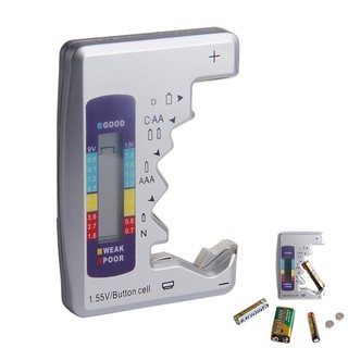 Universal Digital LCD Battery Tester Checker C D N AA AAA 9V 1.5V Button Cell