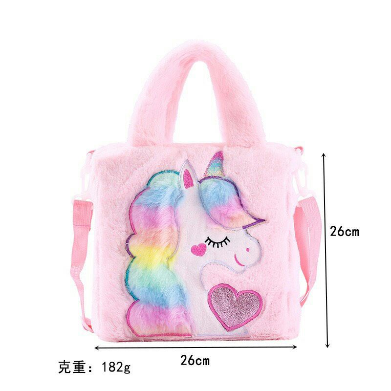 Túi lông pony đeo chéo cho bé siêu xinh KT 26*26