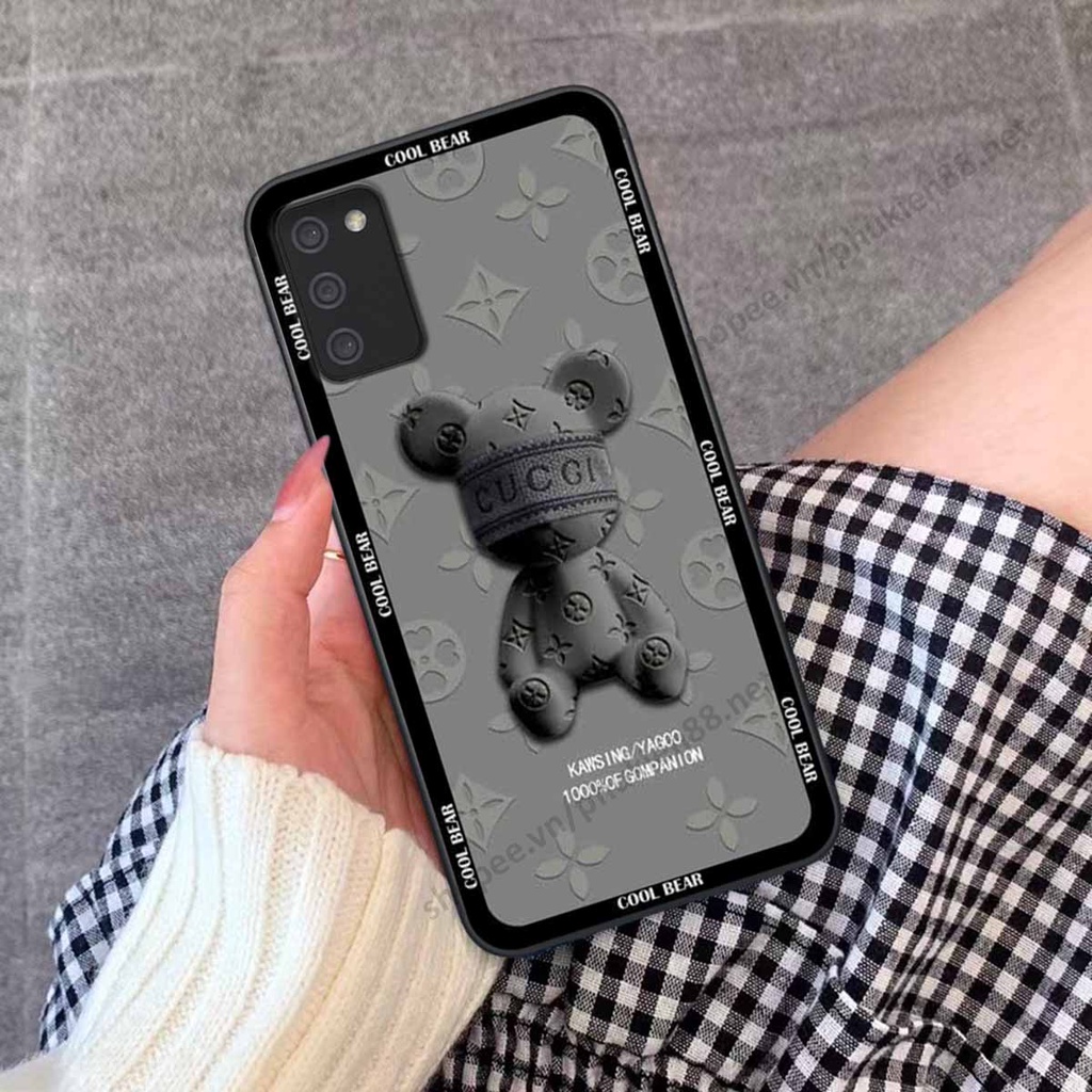 Ốp Samsung A02s / A03s bear, k@ws thương hiệu phong cách ốp lưng thời trang cao cấp