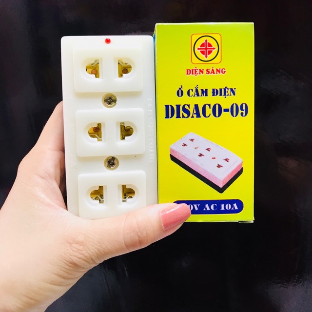 Ổ 3 lỗ cắm Điện Sáng