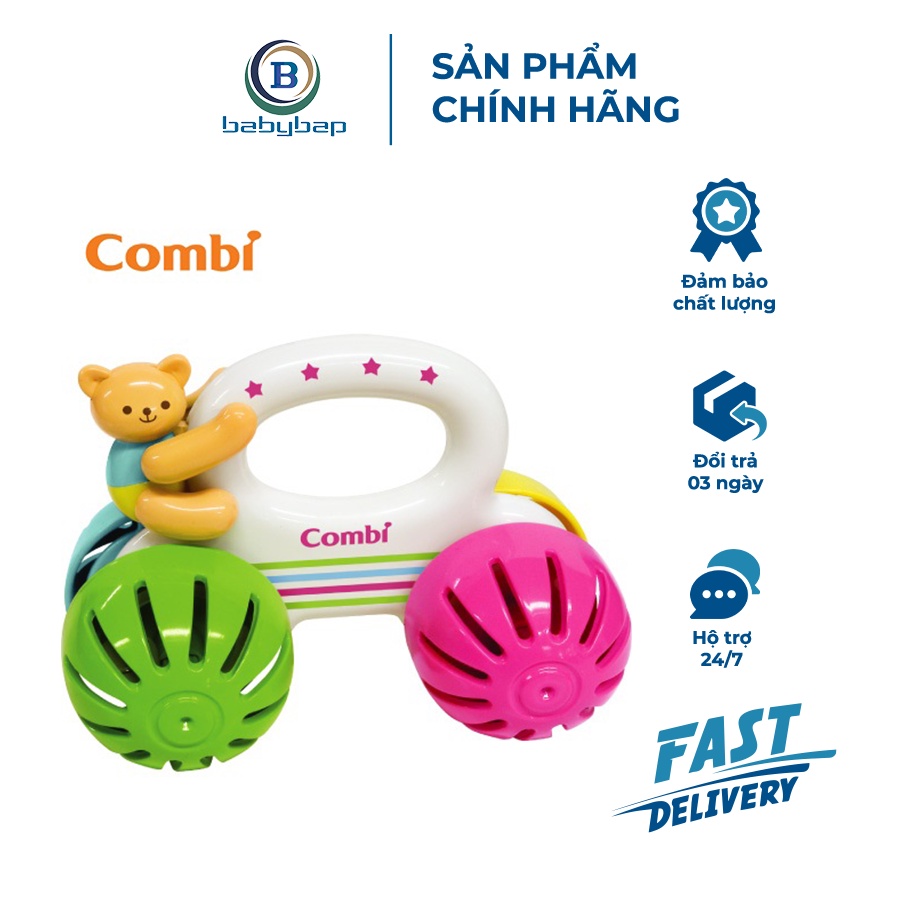 Xe Đẩy Gấu Combi Kích Thích Thính Giác Và Tập Cho Bé Cách Phân Biệt Màu Sắc