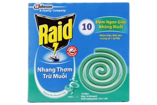 NHANG MUỖI RAID (10 khoanh)