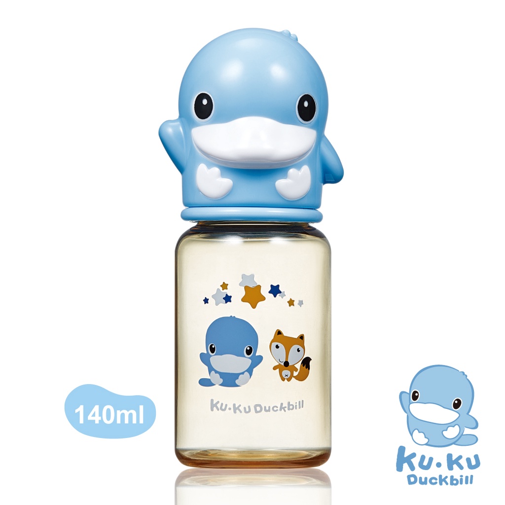 Bình sữa cổ thường cho bé bằng nhựa PPSU KU.KU Duckbill KU5859 - 140ml