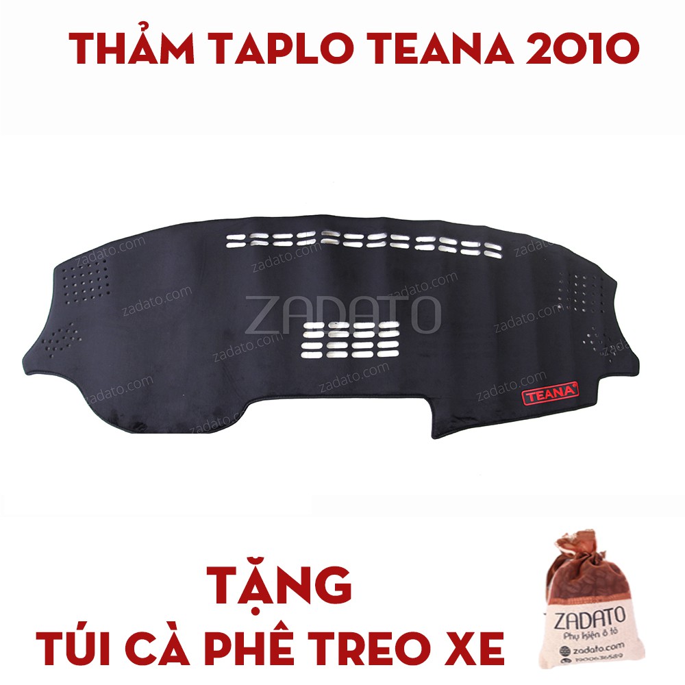 Thảm Taplo Nissan Teana - Thảm Chống Nóng Taplo Lông Cừu - TẶNG: Túi Cafe Treo Xe