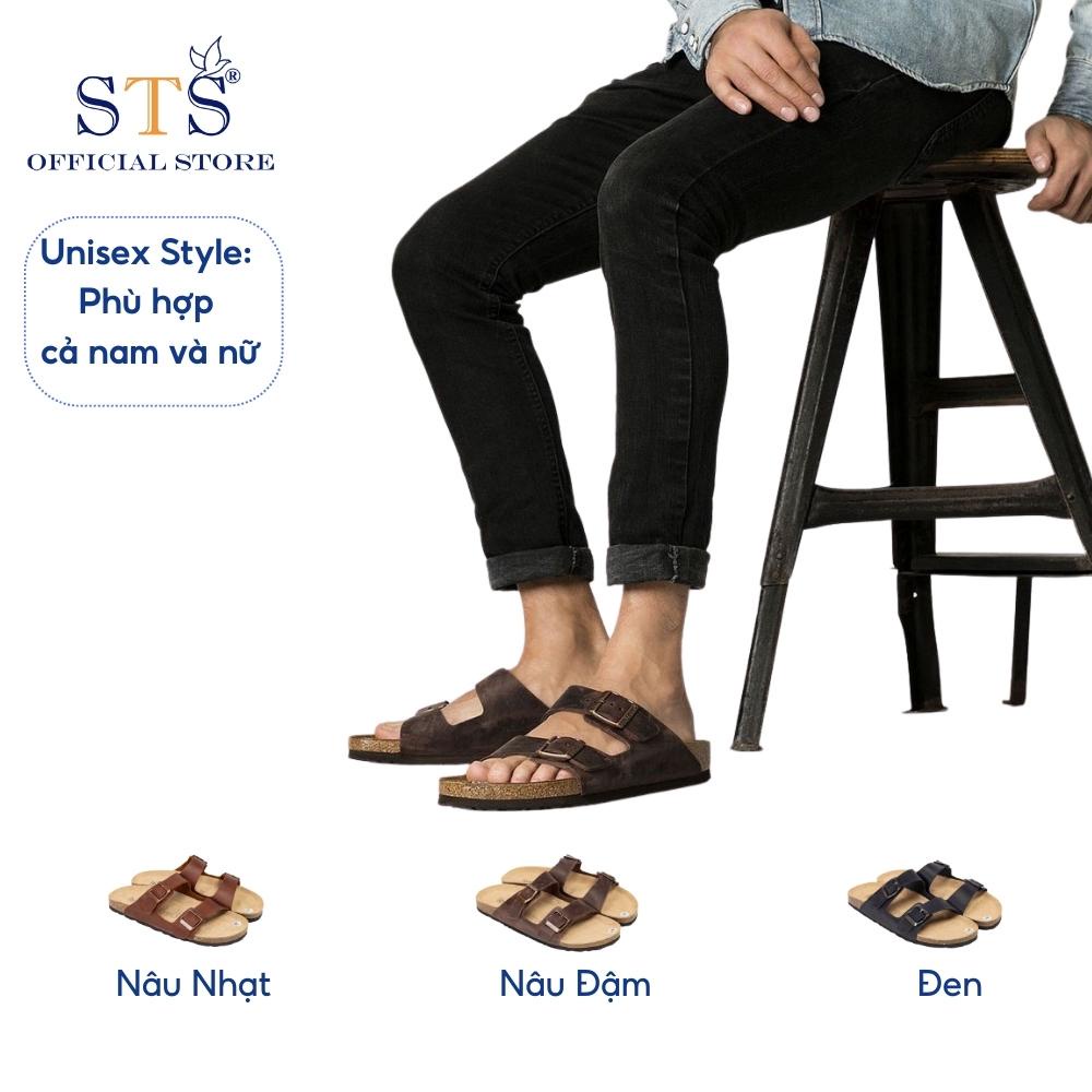 Dép đế trấu Birken Unisex quai ngang thời trang đi biển đi chơi hàngcao cấp xuất khẩu ST01
