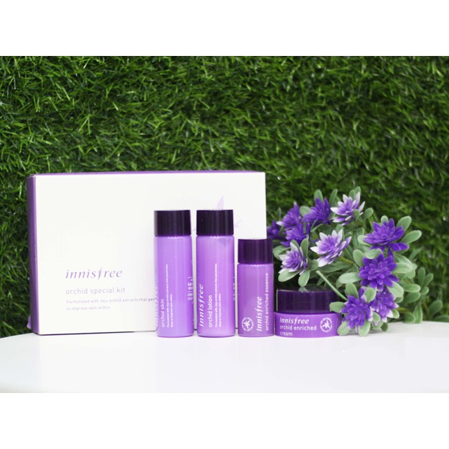 Bộ Dưỡng Da Mini Chống Lão Hóa Innisfree Jeju Orchid Special Kit