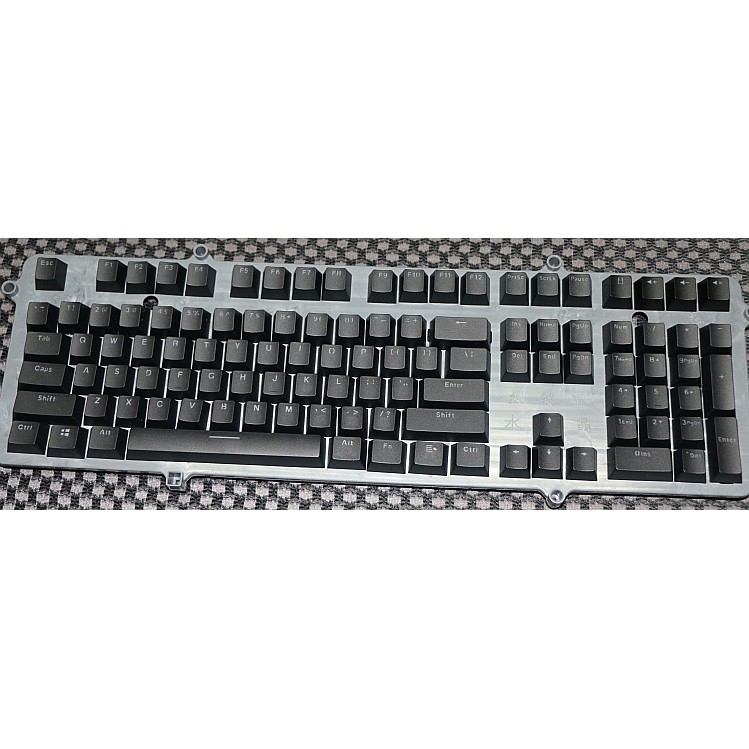 Keycap phím cơ xuyên thấu Led, màu đen tiêu chuẩn 104 phím