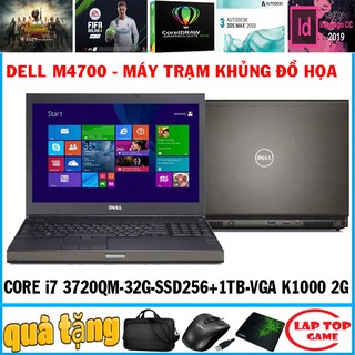 Dell Precision M4700 máy trạm đồ họa i7-3720QM, laptop cũ chơi game cơ bản đồ họa
