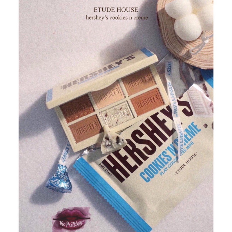 Bảng Mắt 6 Màu Phiên Bản Chocolate E-t-u-d-e H-o-u-s-e X Hershey's Play Color Eyes Mini Cookies N Creme +2% phí bán hàng