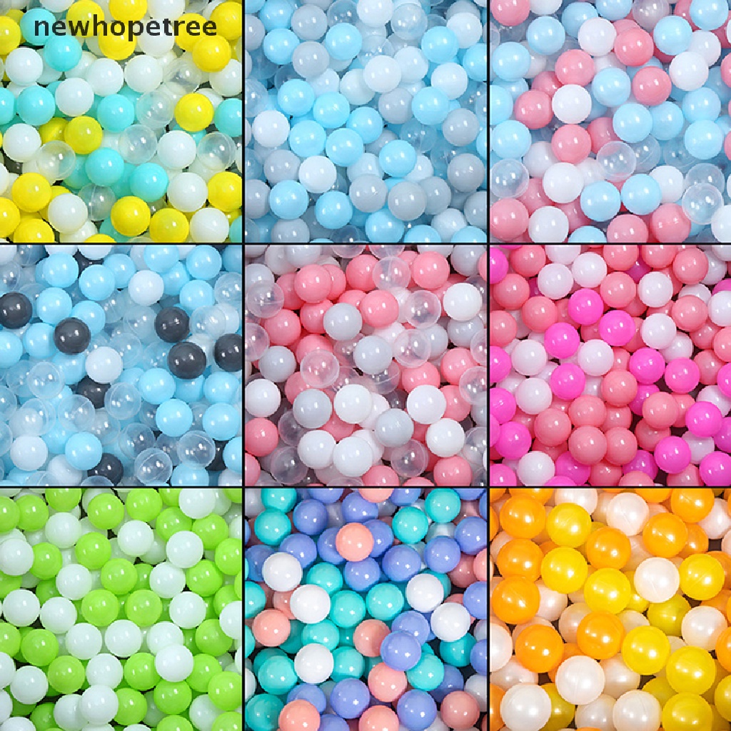 Set 100 quả bóng nhựa mềm thân thiện với môi trường dành cho bé