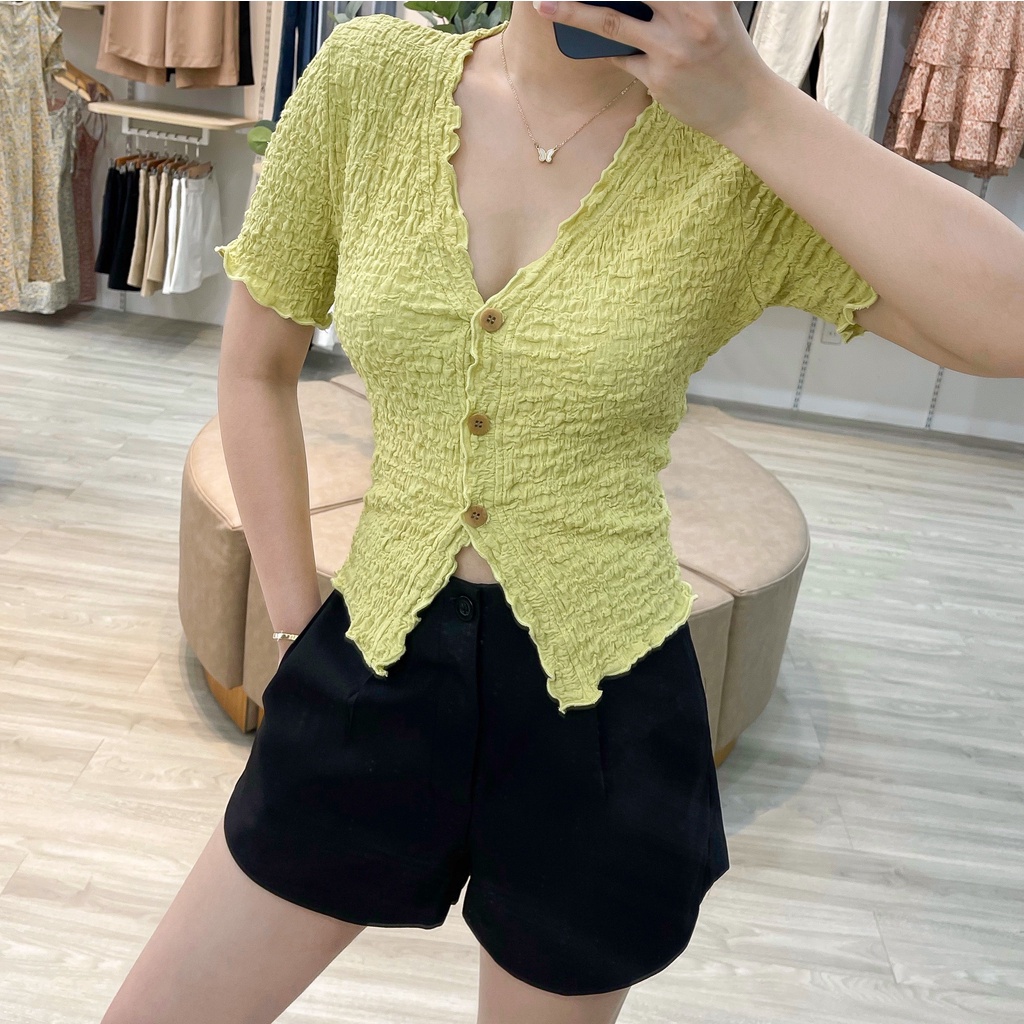 QUẦN SHORT XẾP LY ZAREEN SHO35 ĐEN