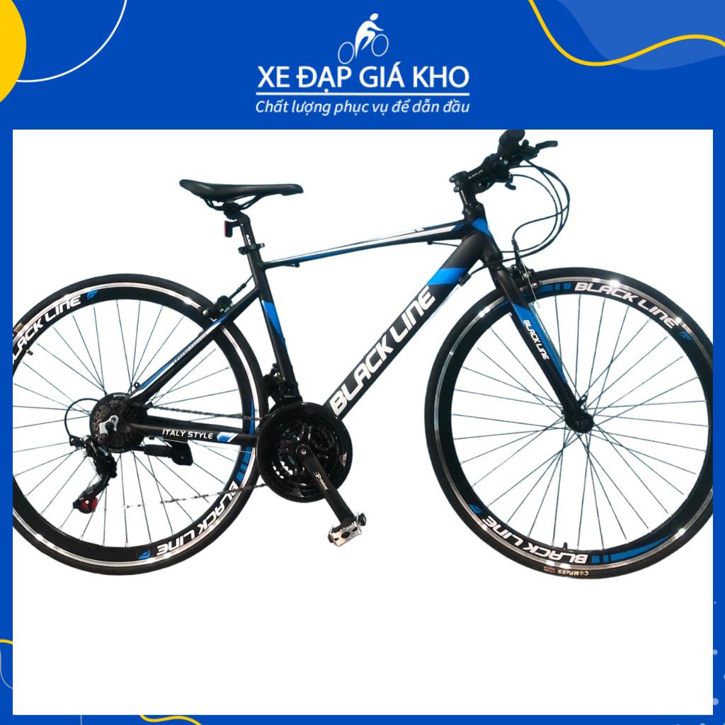 Xe Đạp Đua Black Line Khung Nhôm Cổ Cong