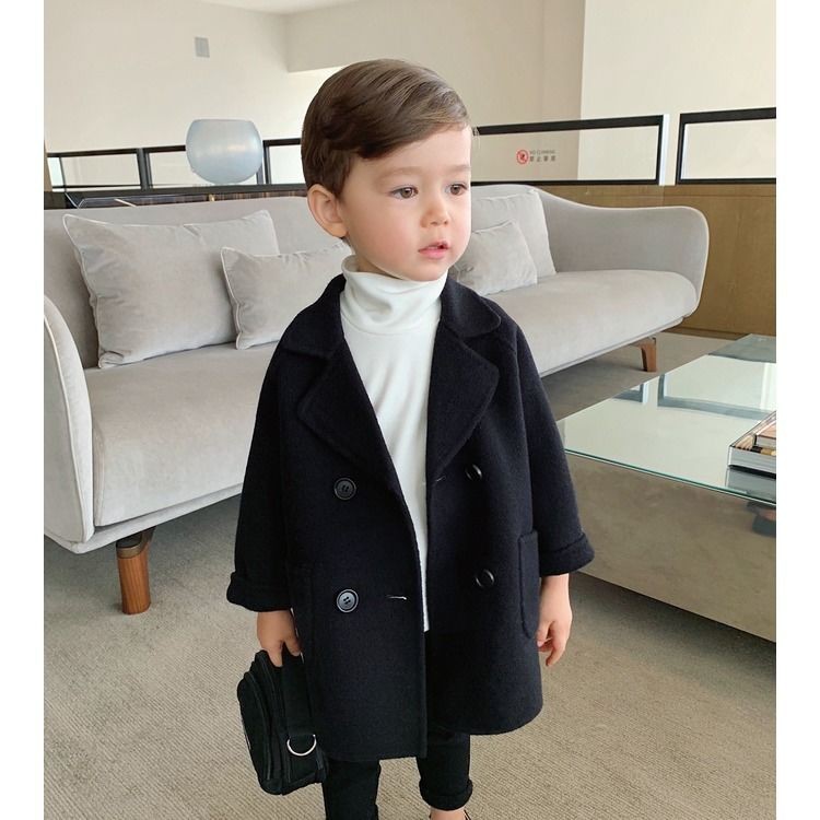 ❤Áo Khoác Len Thu Đông Tay Dài Phong Cách Mới Năm 2021 Cho Bé Trai