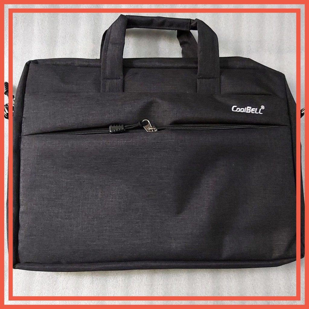 Cặp túi xách đựng laptop Coobell 15 inch hàng dày dặn nhiều logo giao ngẫu nhiên full túi bóng APELE