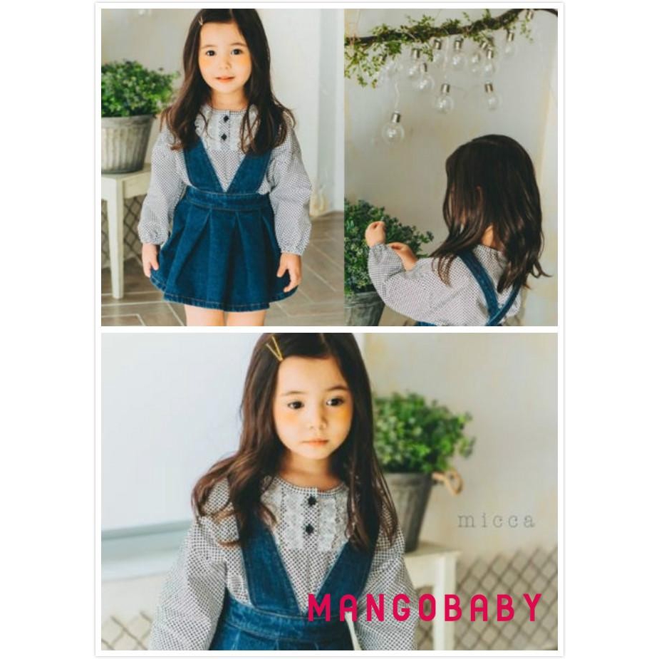 Váy Yếm Denim Dễ Thương Cho Bé Gái M0y-2018