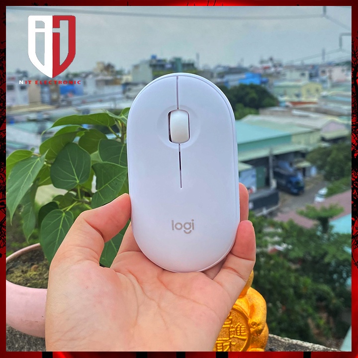 Chuột bluetooth máy tính logitech Pebble M350 không dây chuột vi tính laptop pc dễ thương