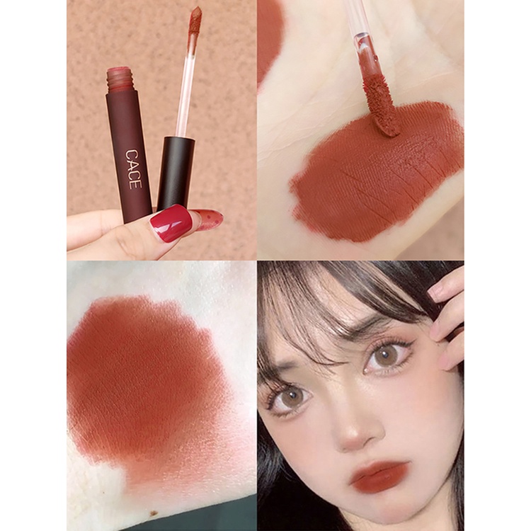 ANNIES [Hàng mới về] Set son kem lì nhiều màu sắc chống thấm nước thích hợp làm quà tặng valentine CACE