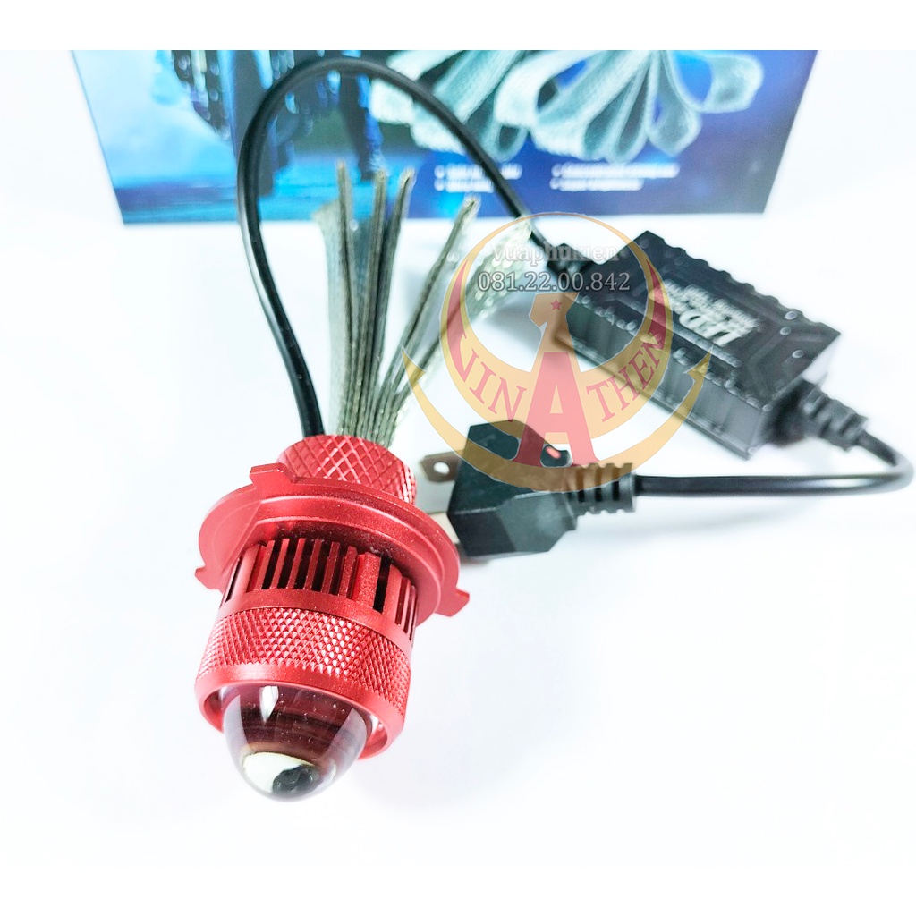 Đèn Pha Led Bi Cầu Mini Ruby Siêu Phẩm Gom Sáng Chuyên Ô Tô Xe Máy