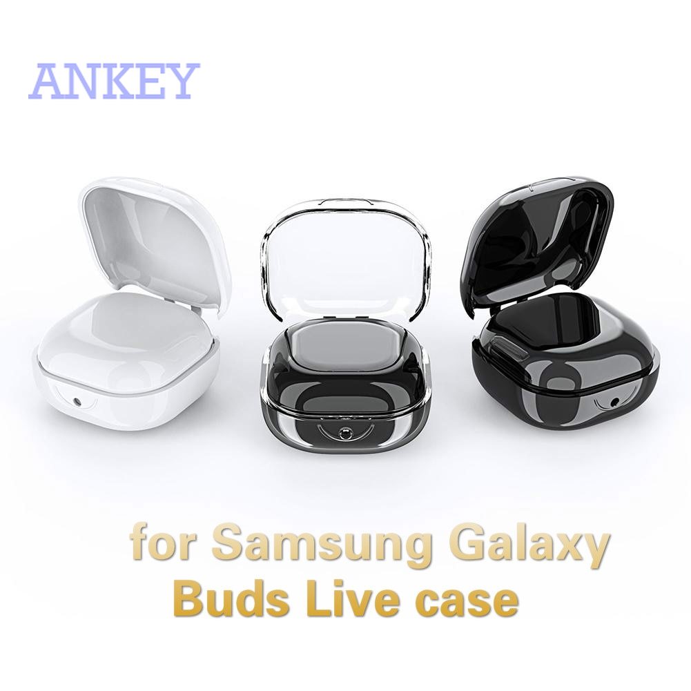 Samsung Galaxy Buds Live / Buds Pro / Buds2 Ốp hộp đựng tai nghe Bluetooth TPU mềm trong suốt chống rơi dành cho