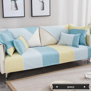 Vỏ bọc ghế sofa chất liệu vải lanh cotton phong cách Bắc Âu hiện đại