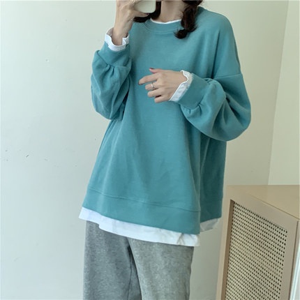  Áo Sweater Mỏng Tay Dài Cổ Tròn Thời Trang Mùa Thu Cho Nữ | BigBuy360 - bigbuy360.vn