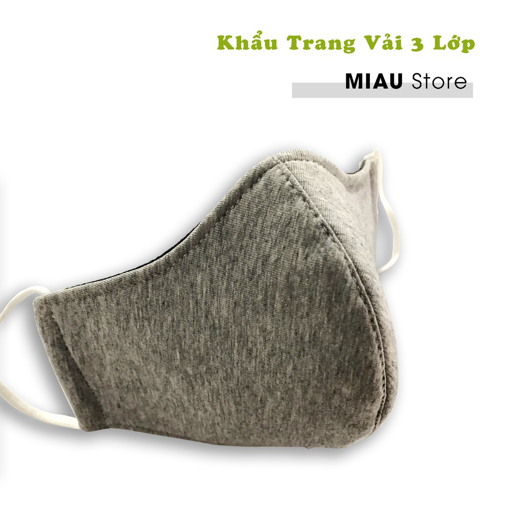 Combo 2 Khẩu Trang Vải Cotton 3 lớp dành cho Người lớn và Trẻ em | BigBuy360 - bigbuy360.vn