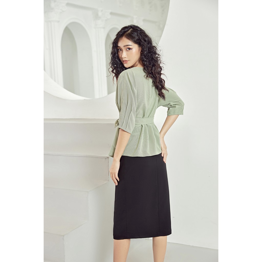 Áo sơ mi tay lửng cổ thuyền ASA0460 -92wear