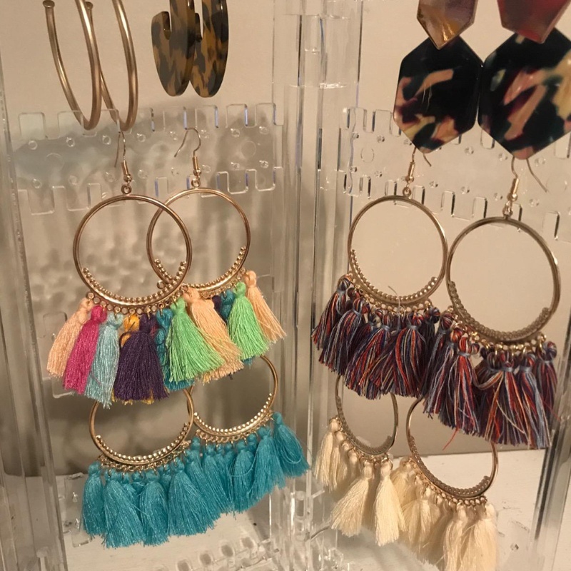 Hộp Đựng Trang Sức 5 Tầng 4 Cánh Có Thể Gập Lại Giá Đỡ