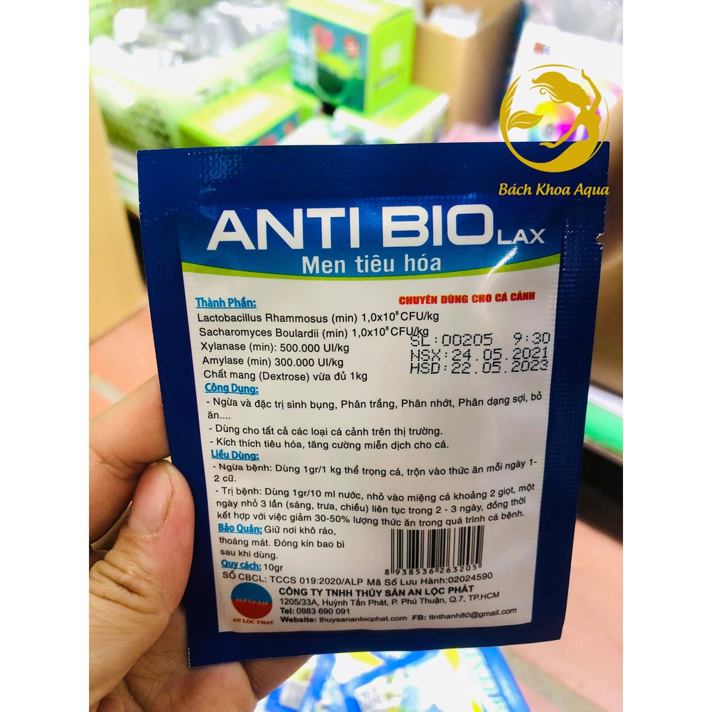 Anti Bio - hỗ trợ hệ tiêu hóa cho cá cảnh