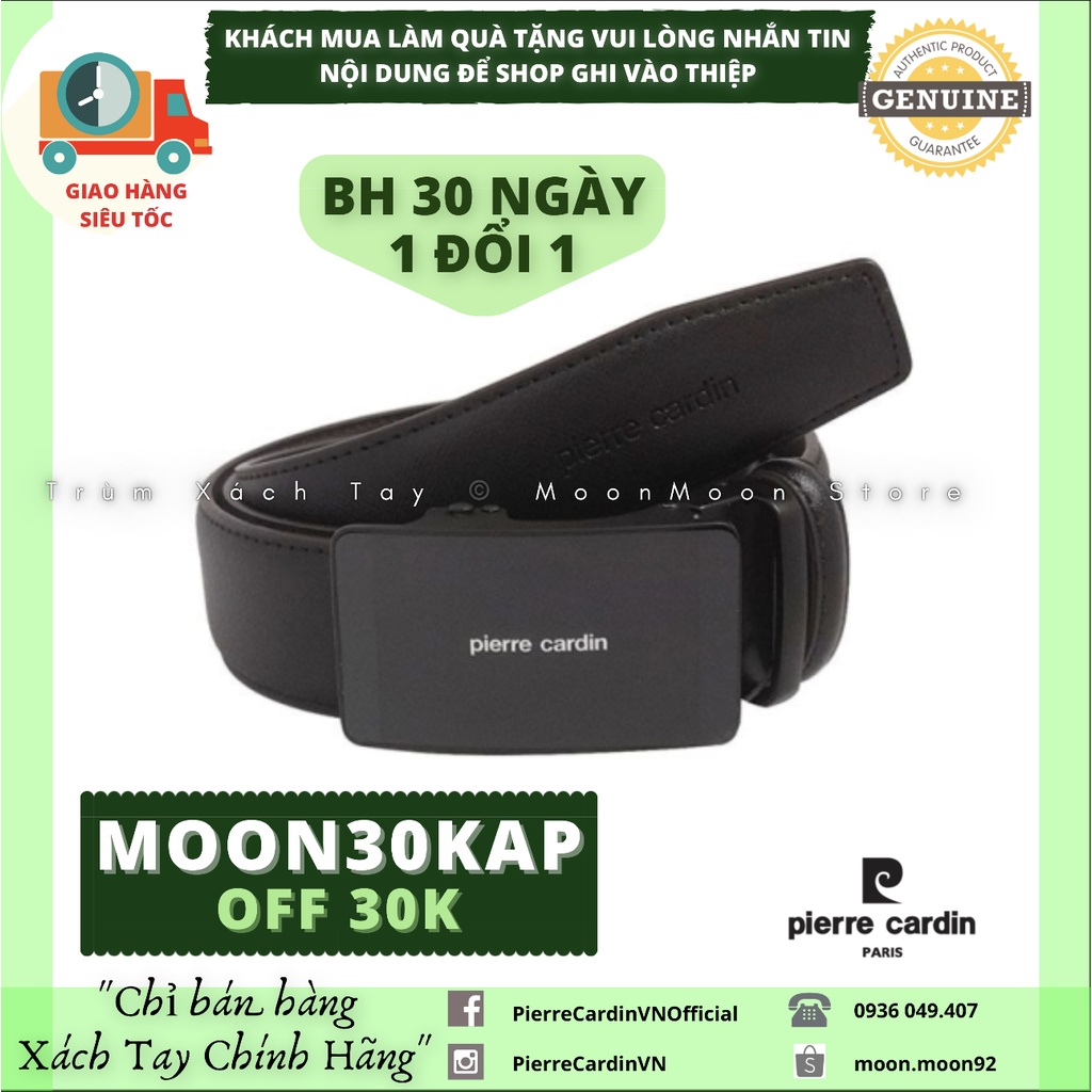 ⚜️CHÍNH HÃNG⚜️ Thắt Lưng Da Nam PIERRE CARDIN SALE 50% Mua Tại Store Có Hoá Đơn PC15 Dây Nịt Công Sở