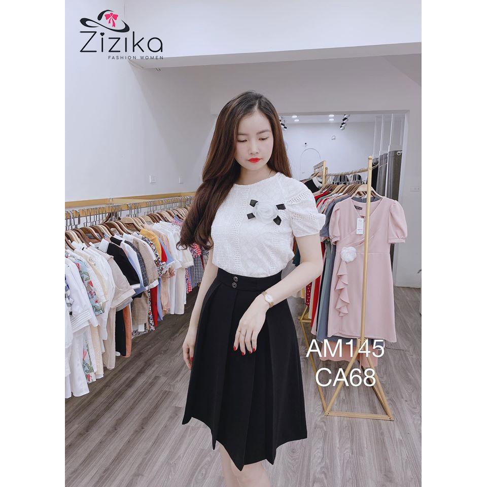 Chân Váy xếp ly xoè Zizika cúc giữa xinh yêu - CV08 | BigBuy360 - bigbuy360.vn