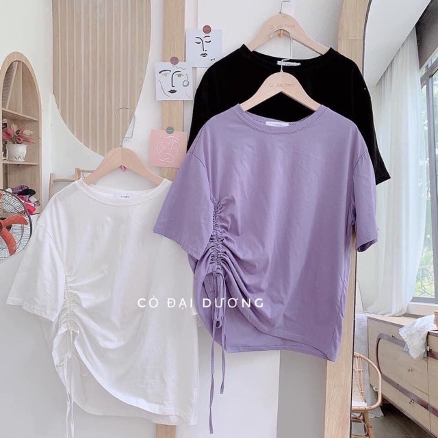 [Mã FAMAYWA giảm 10K đơn 50K] Áo phông dây rút sườn | BigBuy360 - bigbuy360.vn