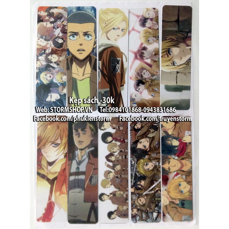 Book Mark Attack on titan -30k