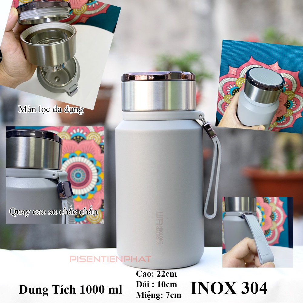 Bình giữ nhiệt ĐÀI LOAN inox 304 - cam kết giữ nhiệt 24 giờ