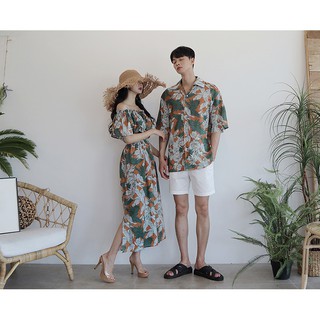Set đồ đôi - Áo váy cặp dễ thương du lịch biển