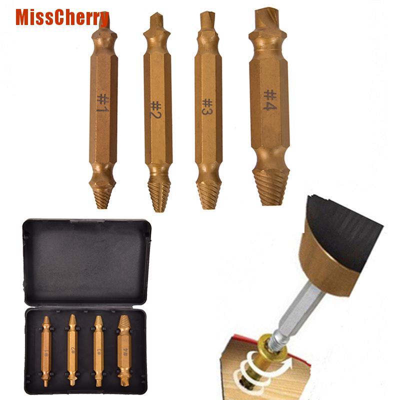 Bộ 4 Mũi Khoan Loại Bỏ Sơn Móng Tay Bằng Titan