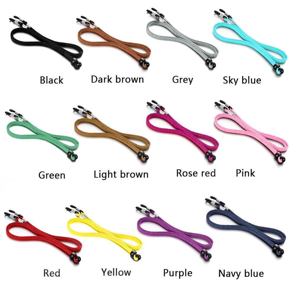 Dây đeo mắt kính bằng da co giãn chống trượt chống mất nhiều màu tùy chọn