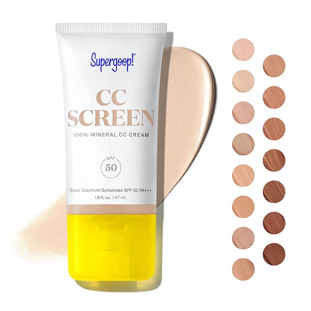 Supergoop - Kem chống nắng 100% khoáng chất lành tính Supergoop CC Screen 100% Mineral CC Cream SPF 50 47ml