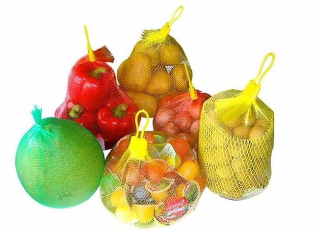 1kg Túi lưới đựng hoa quả, hành, tỏi, đồ chơi