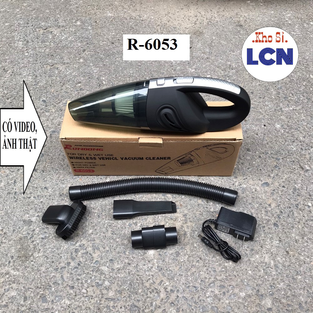 Máy Hút Bụi Mini R6053 💎FREESHIP💎 Máy Hút Bụi Cầm Tay Không Dây Hút Bụi Giường Ô Tô